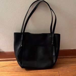 Madewell Brand Black Bucket Handbag